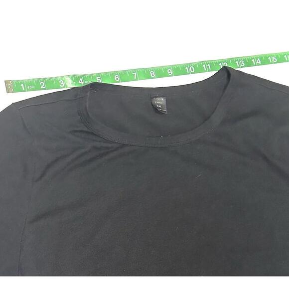 Shein Curve Women's Black Fitted Dress Tie Front Wrap Size 1XL Plus - Picture 6 of 9